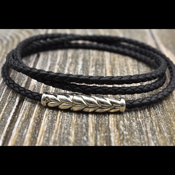 David Yurman Triple Wrap Bracelet in Black - Picture 2 of 3